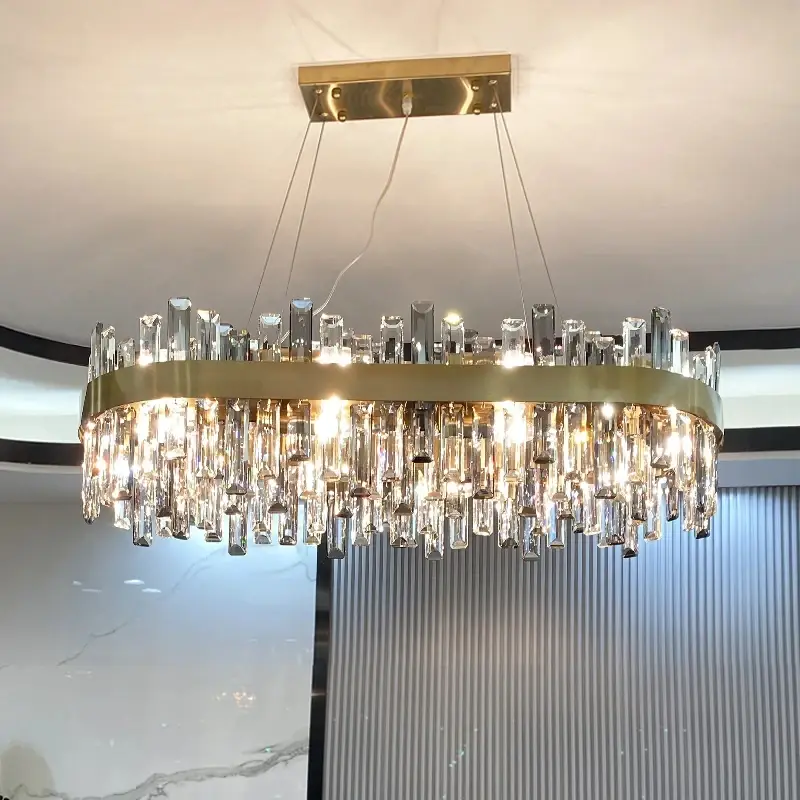 Modern Clear Crystal Round Chandelier Lighting - Image 2