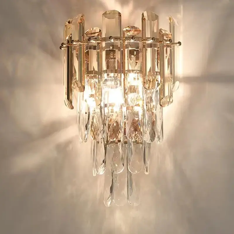 Crystal wall lamp