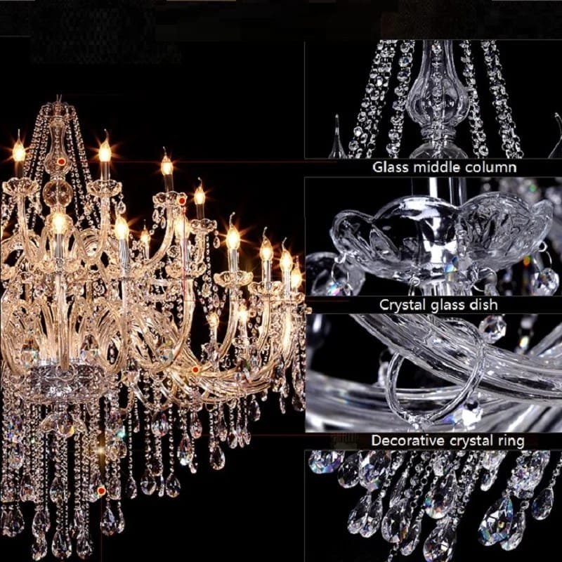 36 Lights Crystal Chandelier Lighting Diameter 120cm - Image 4