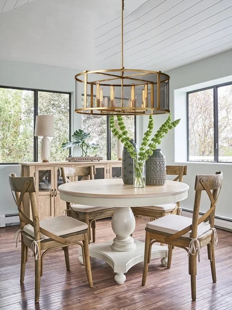 Brass Luxury Ceiling Chandeliers Living Room Dining Table Vintage