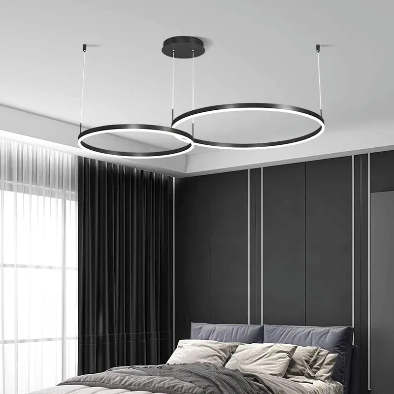 Ring LED Pendant Chandelier Lamp Hanging Indoor Lighting - Image 3