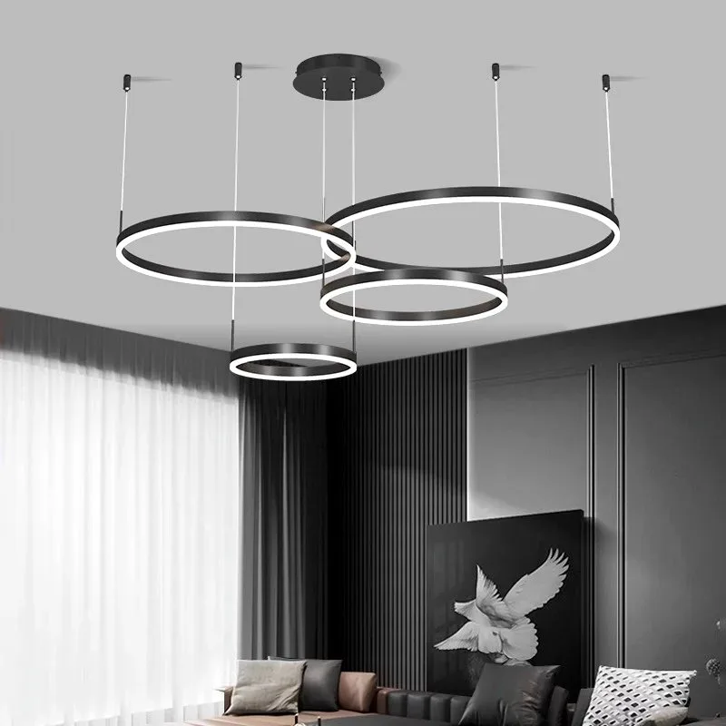 Ring LED Pendant Chandelier Lamp Hanging Indoor Lighting