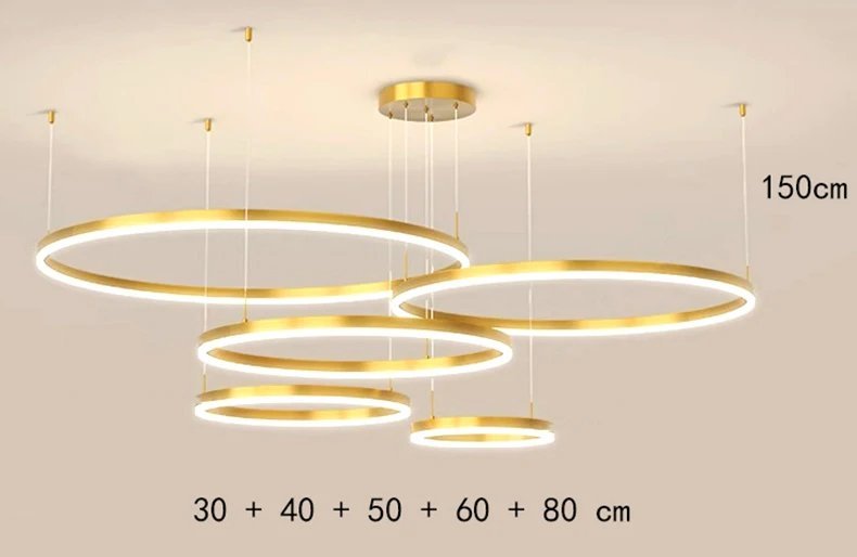 Gold 30+40+50+60+80cm