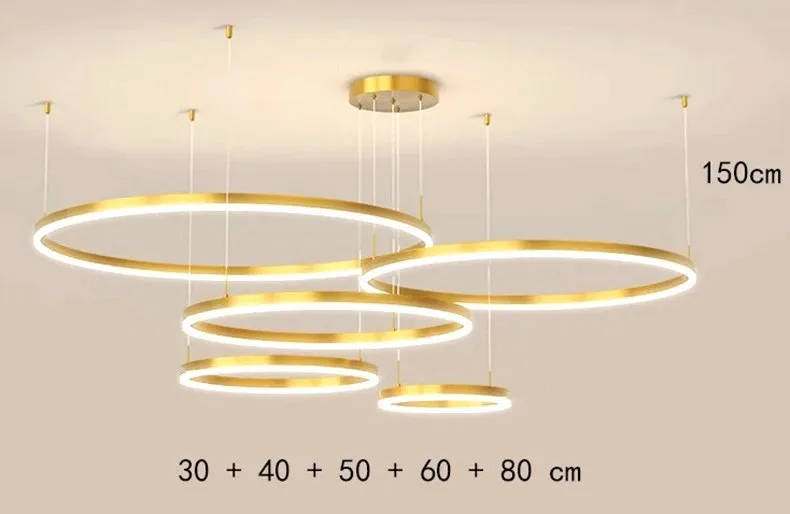 Gold 30+40+50+60+80cm