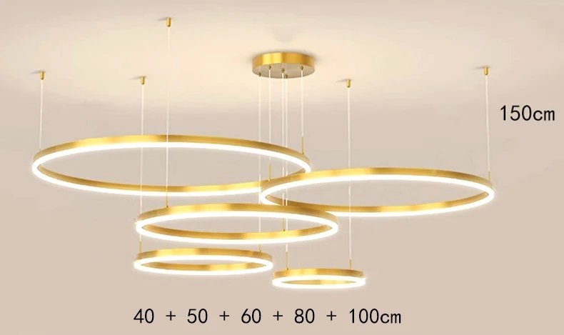 Gold 40+50+60+80+100cm