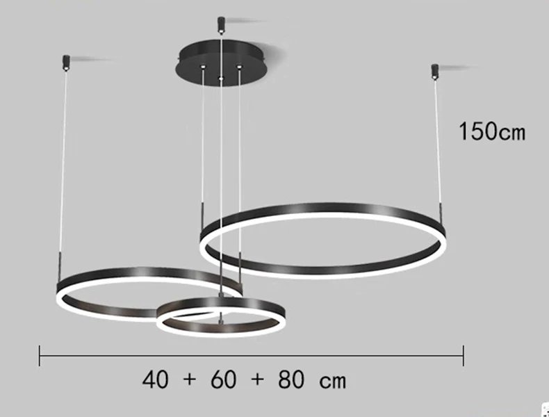 Black 40+60+80cm