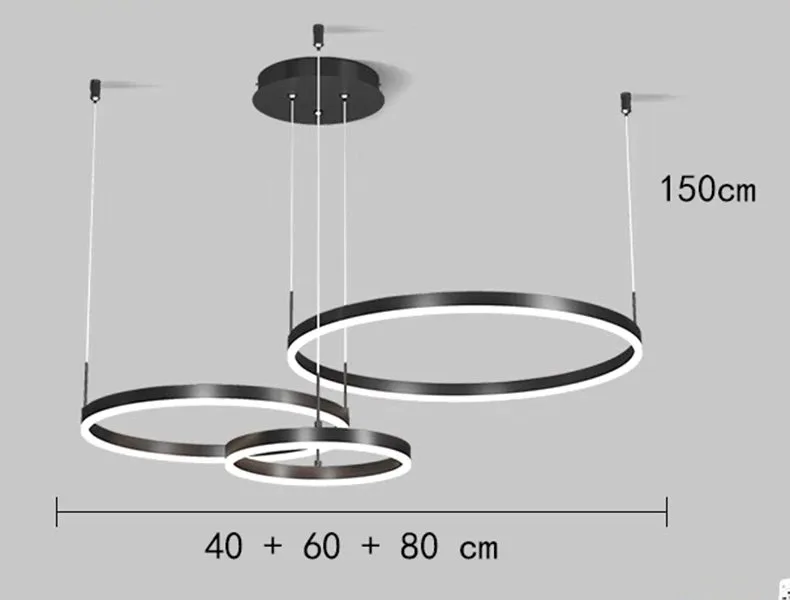 Black 40+60+80cm