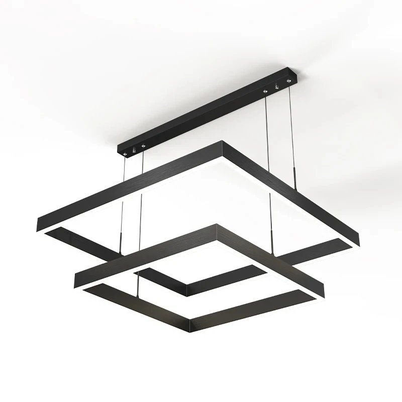 Modern Square LED Ceiling Chandelier Pendent Lamp Living room Dining Room - Image 6