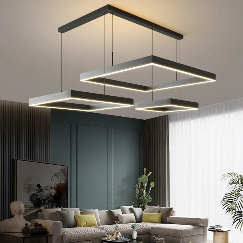 Modern Square LED Ceiling Chandelier Pendent Lamp Living room Dining Room - Image 4