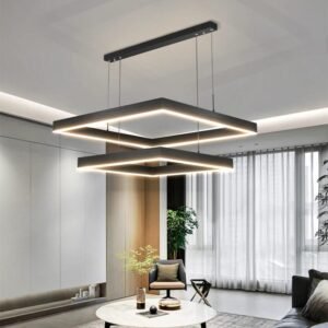 Modern Square LED Ceiling Chandelier Pendent Lamp Living room Dining Room
