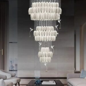 Sagarti Style Ceramic Tulip Chandelier Lighting Home Decor