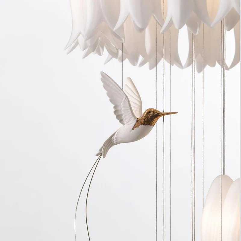 Sagarti Style Ceramic Tulip Chandelier Lighting Home Decor - Image 5