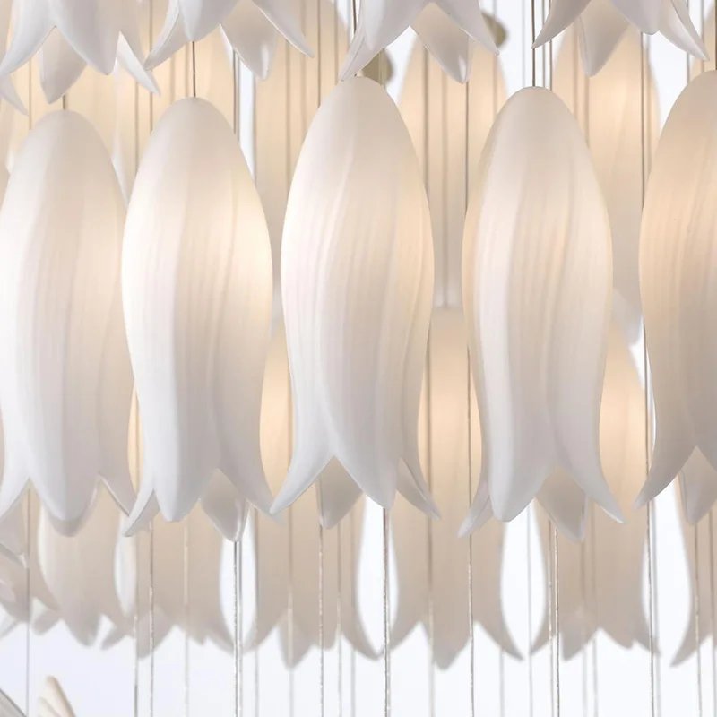 Sagarti Style Ceramic Tulip Chandelier Lighting Home Decor - Image 6