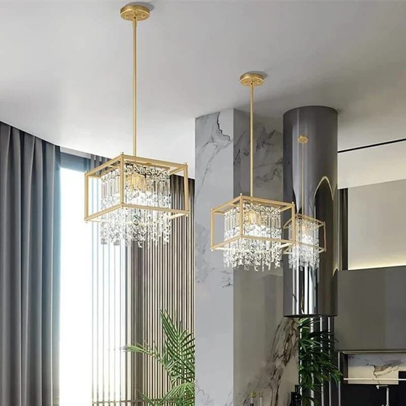 Crystal Hanging Ceiling Pendant Light for Living Room Dining Bedroom - Image 4