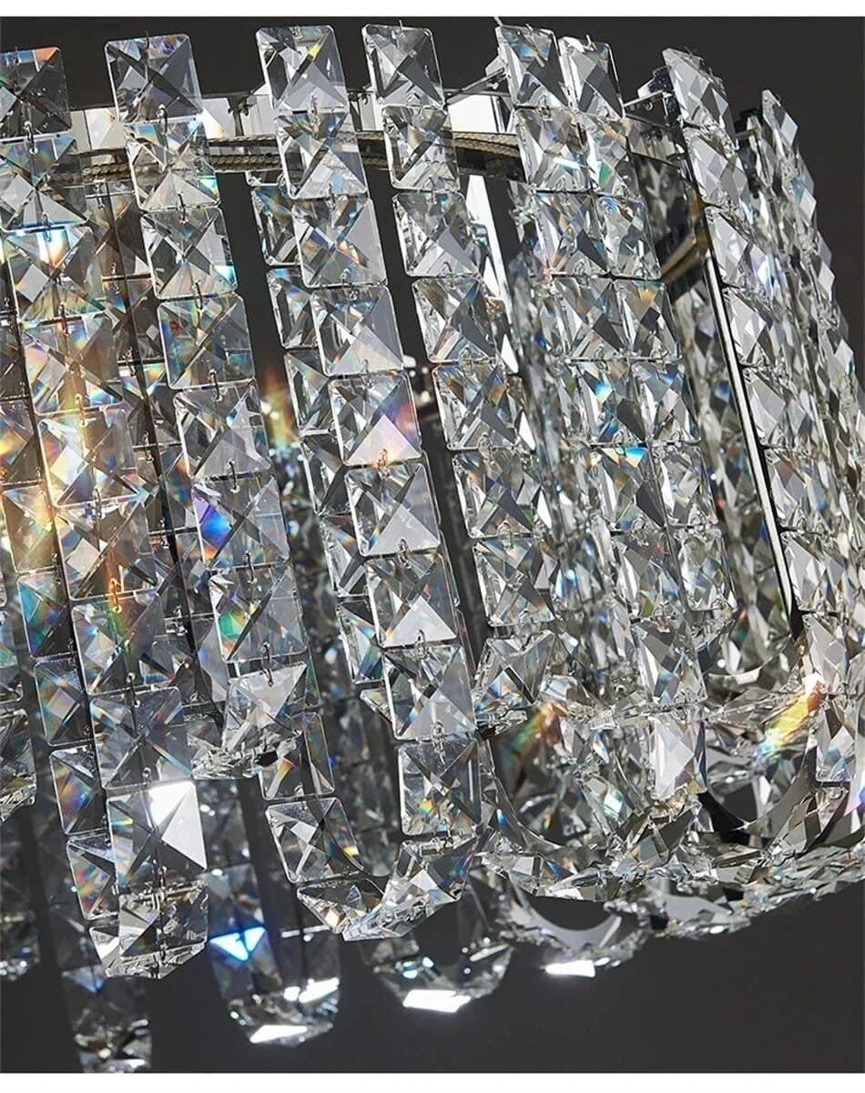 Vintage Chandelier Stainless steel Modern K9 Crystal 110V- 240v - Image 6