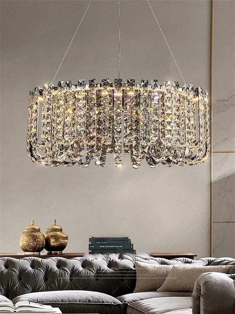 Vintage Chandelier Stainless steel Modern K9 Crystal 110V- 240v - Image 4