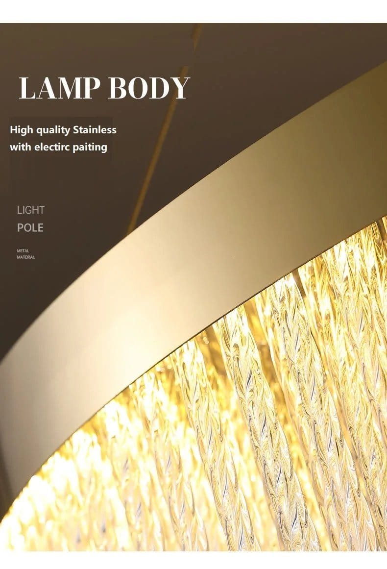 Round Oval Modern Pendant Light - Image 3