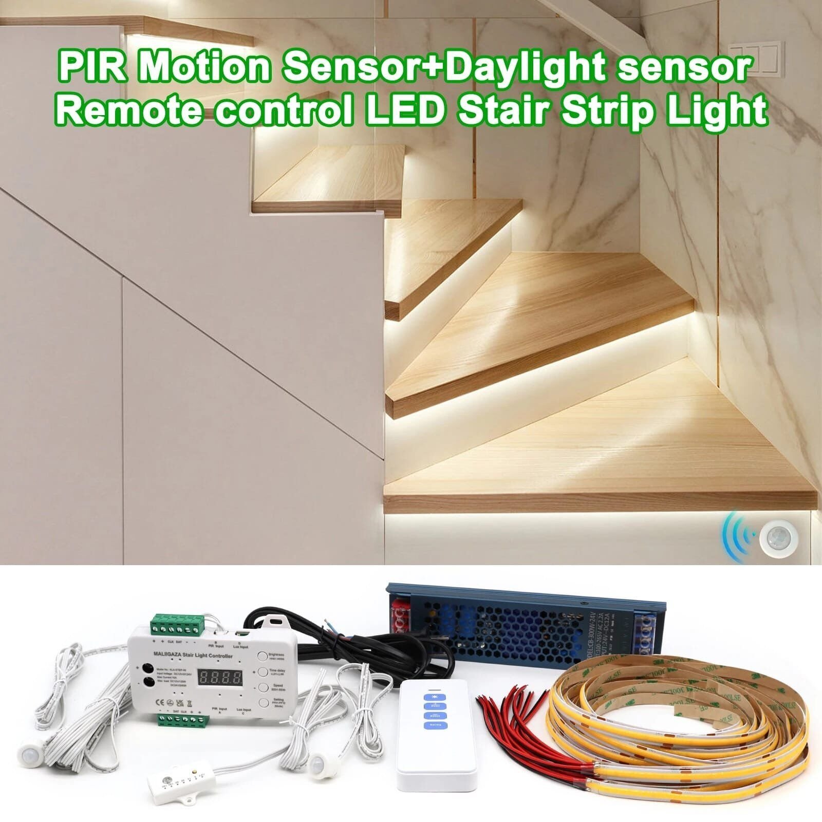Stair Motion Sensor Light 16/20 steps With PIR Motion - Image 6