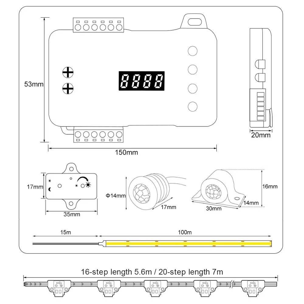 Stair Motion Sensor Light 16/20 steps With PIR Motion - Image 3