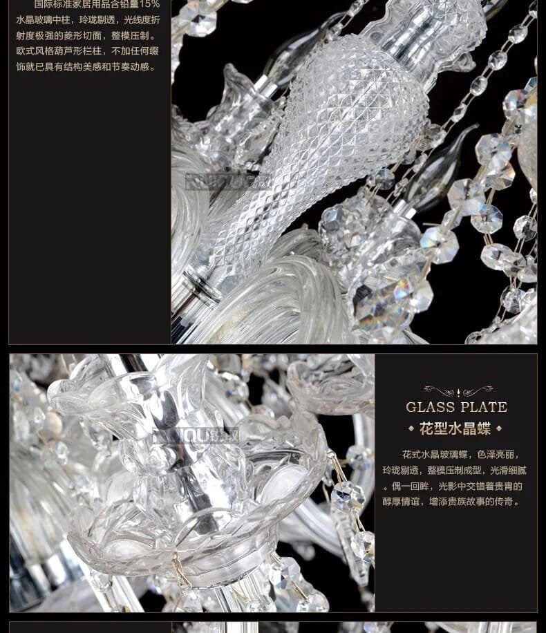 Large Extra Long Stair Crystal Chandelier K9 - Image 3