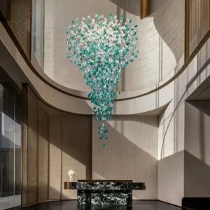 Luxury Large Green Crystal Stone Chandelier Lighting
