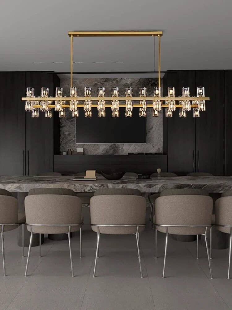 Brass Crystal Chandelier Luxury Hanging Lamps - Image 4
