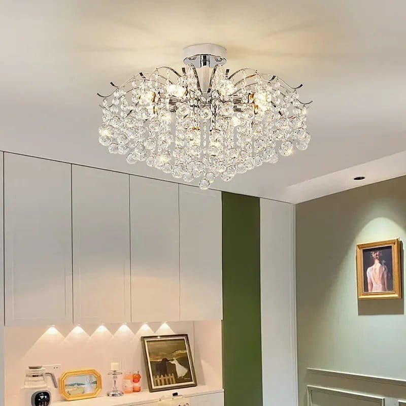 Ceiling pendant Chandelier Modern Crystal E14 LED Lights - Image 4