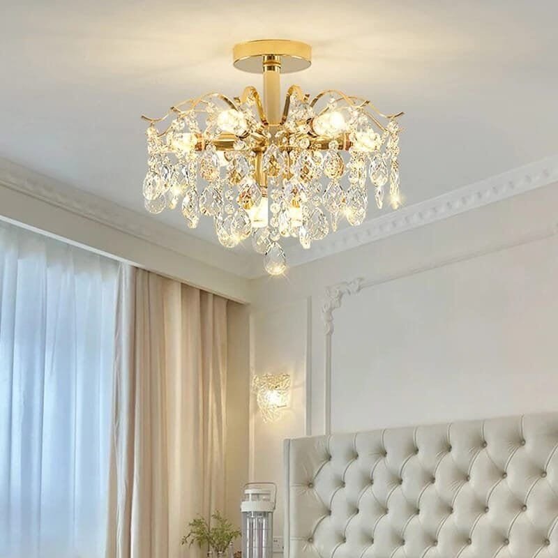 Ceiling pendant Chandelier Modern Crystal E14 LED Lights - Image 2
