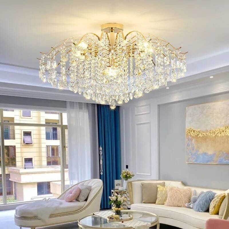 Ceiling pendant Chandelier Modern Crystal E14 LED Lights - Image 6