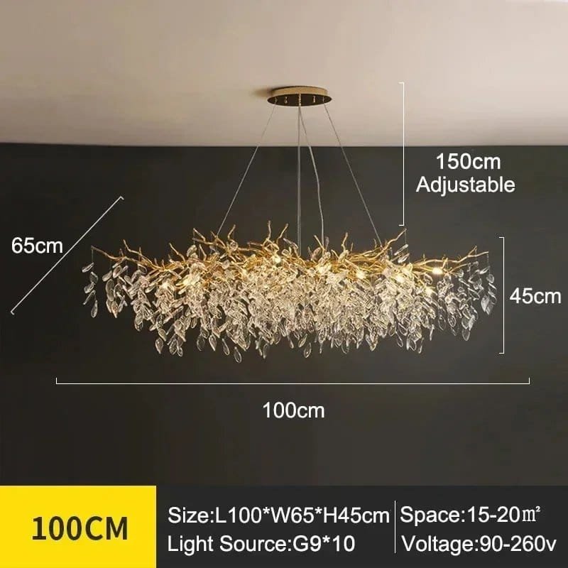 L100 H45cm Gold