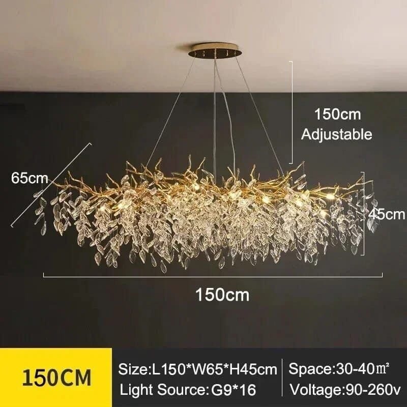 L150 H45cm Gold