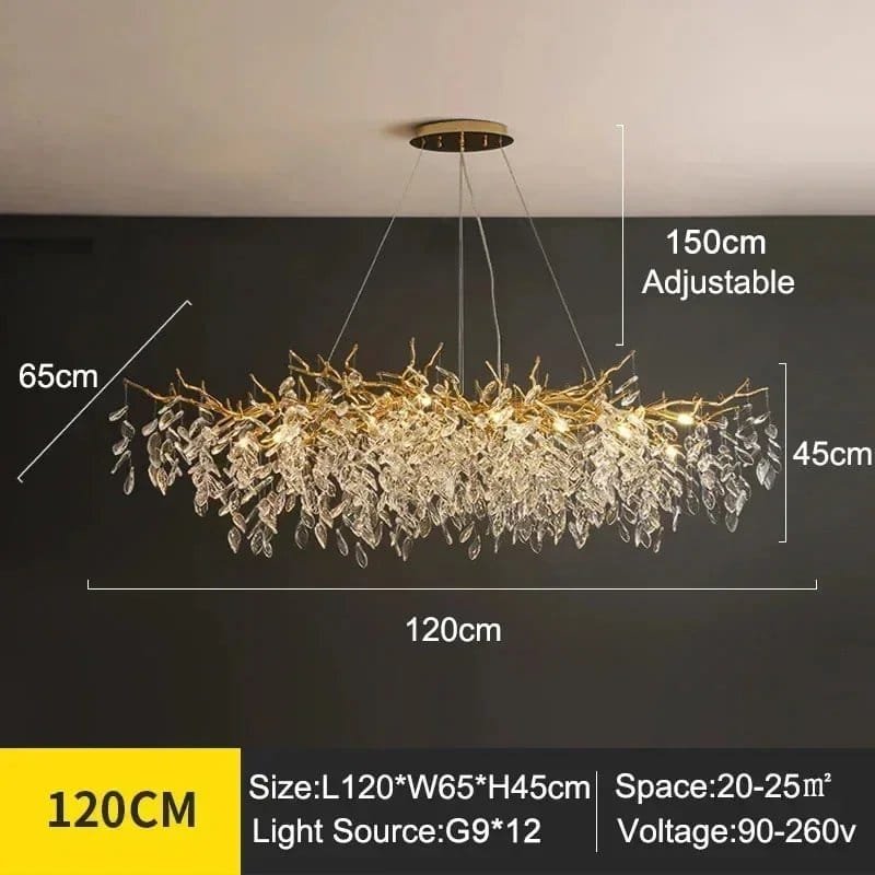 L120 H45cm Gold