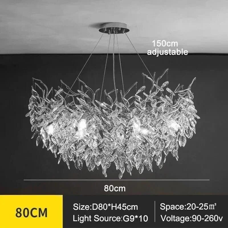 D80 H45cm Silver
