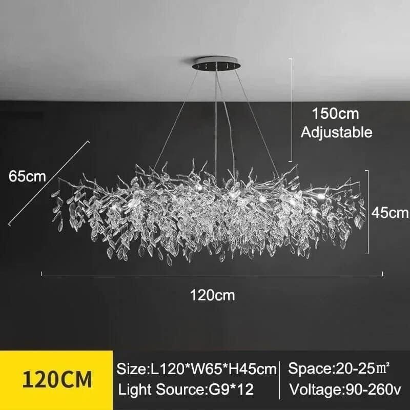 L120 H45cm Silver