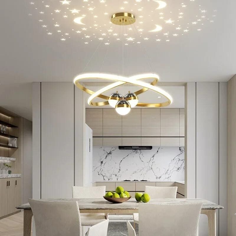 Led Pendant Chandelier Lights Remote Control Lights - Image 3