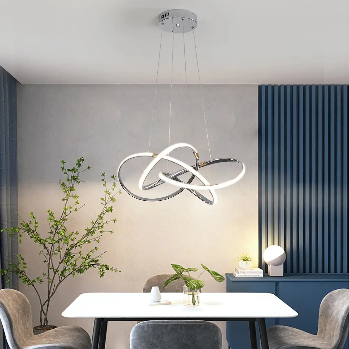LED Pendant Chandelier Light Dimmable Modern - Image 2