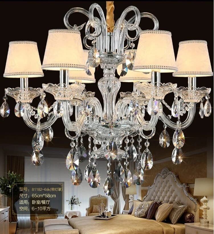 Ceiling Chandelier Pendant Lights for Living Room With Lampshades - Image 6