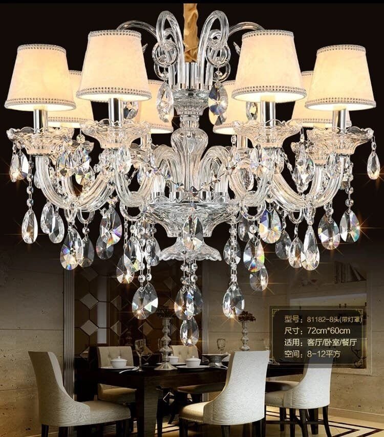Ceiling Chandelier Pendant Lights for Living Room With Lampshades - Image 3