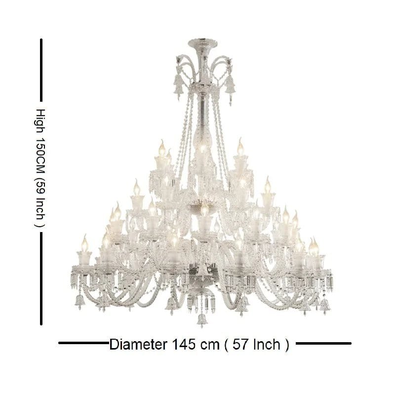 Extra Large Crystal Chandelier Lighting 48 Lights Diameter 150cm 110-240v - Image 6