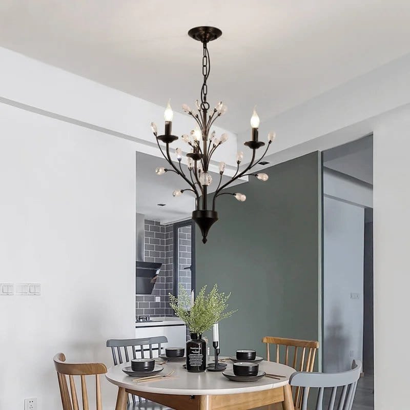 Kitchen Pendant Modern LED Crystal Chandeliers American Vintage Hanging Lights - Image 5