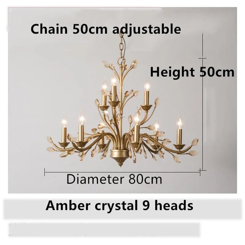 Amber crystal 9Heads
