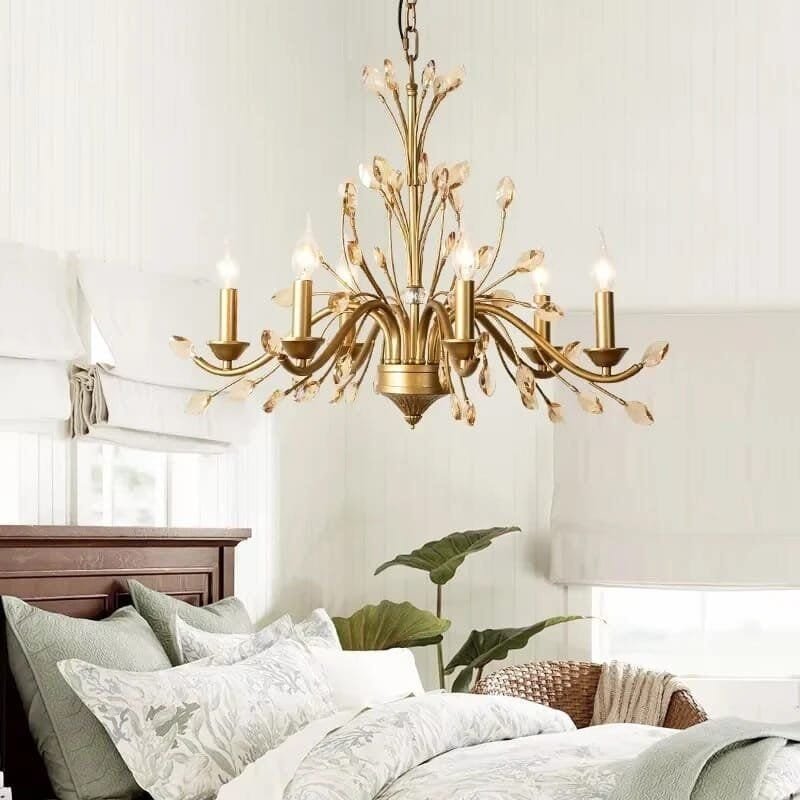 Modern Vintage Living Room Crystal Chandelier Lighting - Image 2