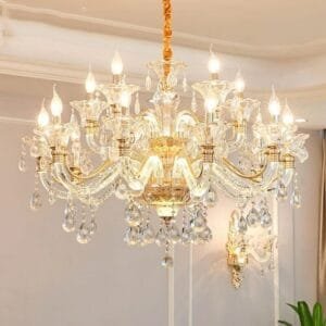 Living Room Candle Crystal Chandelier Lighting