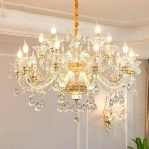 Living Room Candle Crystal Chandelier Lighting