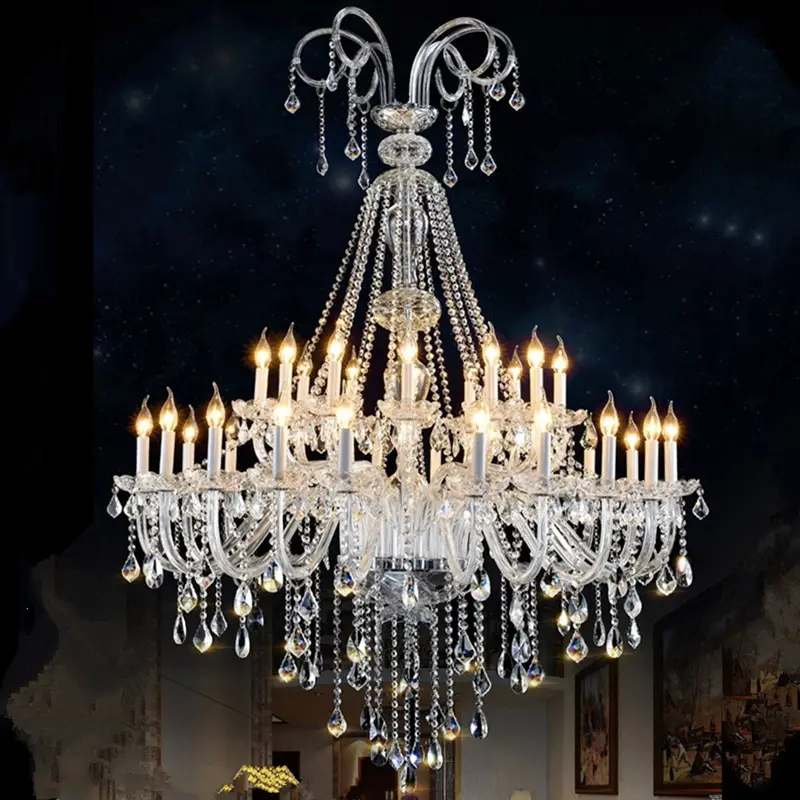 Extra Large Crystal Chandelier Lighting Foyer Lights - Image 7