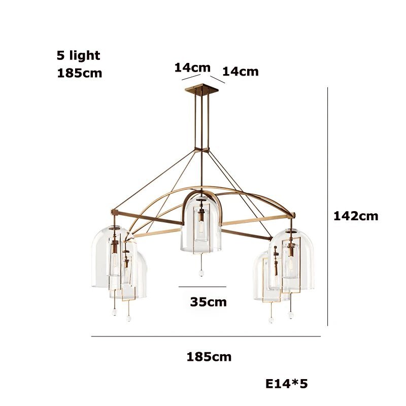185cm 5 light