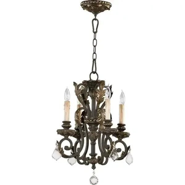 American chandelier retro wrought iron crystal - Image 4