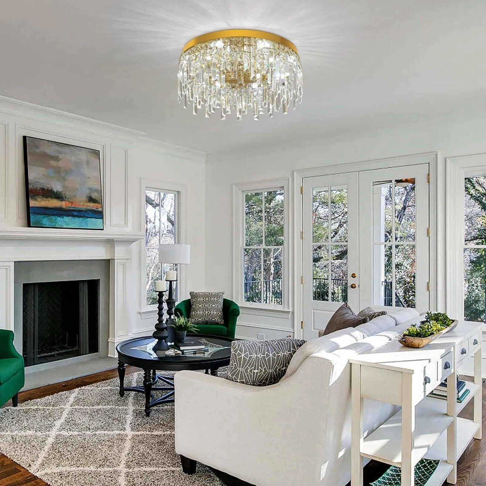 Gold Luxury Led Ceiling Light Living Room - Image 6