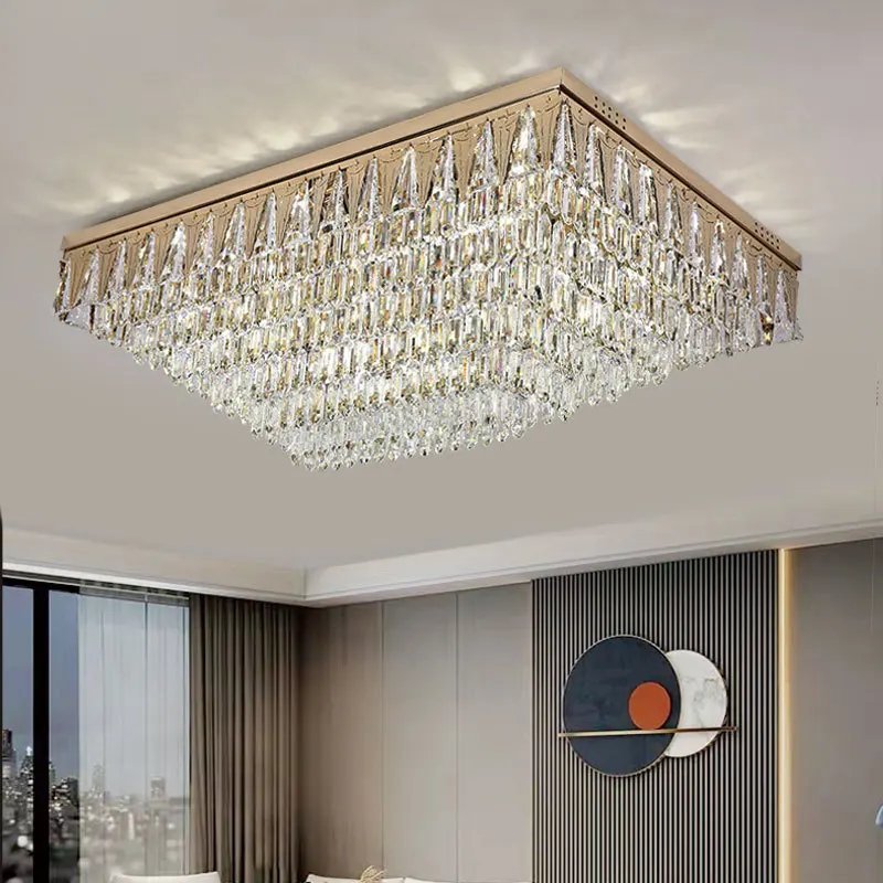 Stainless Steel Ceiling Lamps for Living Room Crystal - Image 2