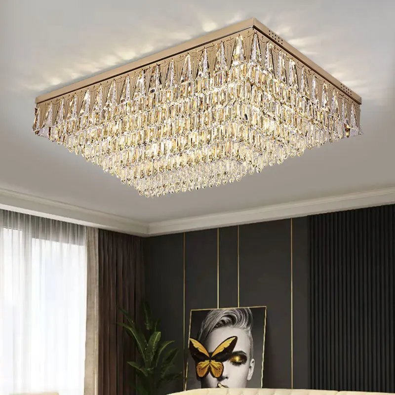 Stainless Steel Ceiling Lamps for Living Room Crystal - Image 3